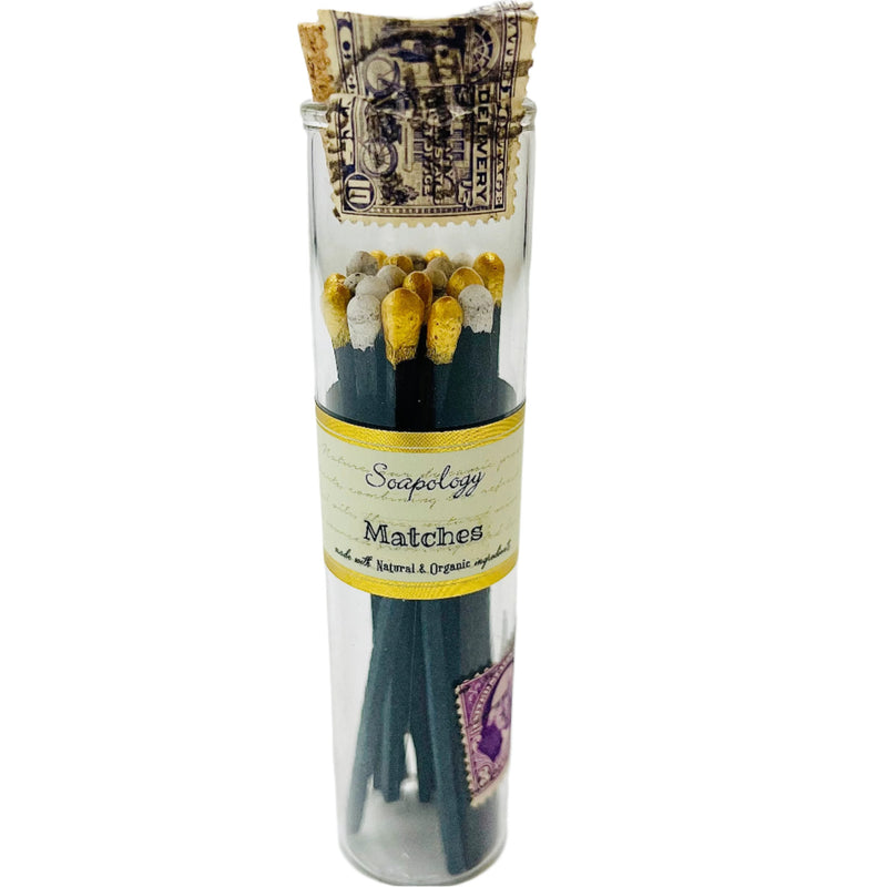 Handmade Matches in Glass Jar - (Various Colors)