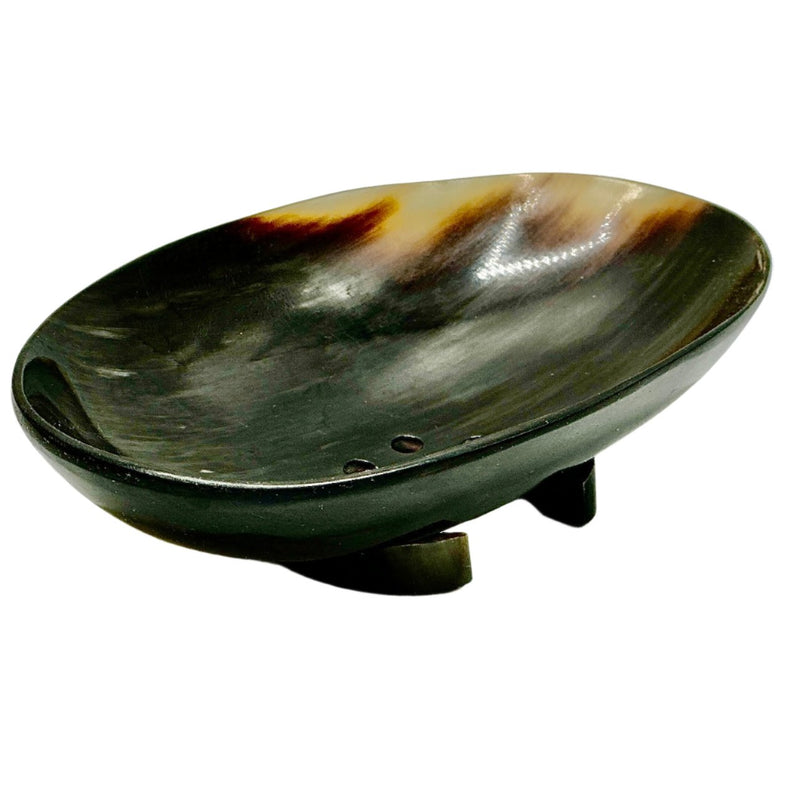 Buffalo horn soap dish