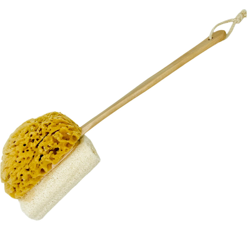 Sea Sponge and Loofah Long Stick