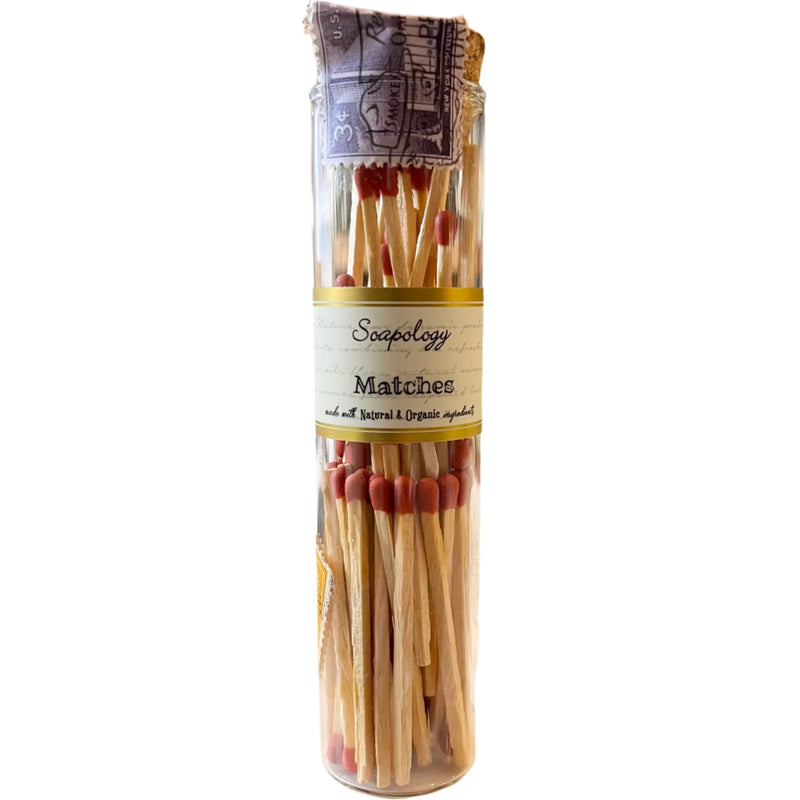 Handmade Matches in Glass Jar - (Various Colors)