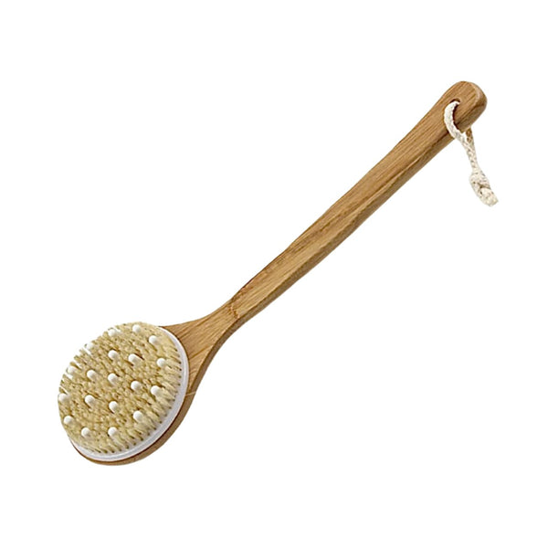 Long Handle Round Bristle Back Scrubber