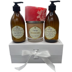 Holiday Gift Set w/ Handwash & Lotion - Sangria & White Peach