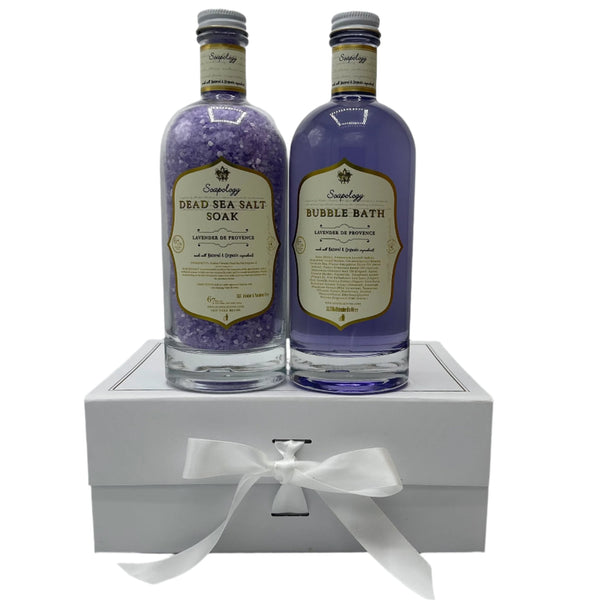 Holiday Gift Set Dead Sea Soak & Bubble Bath - Lavender