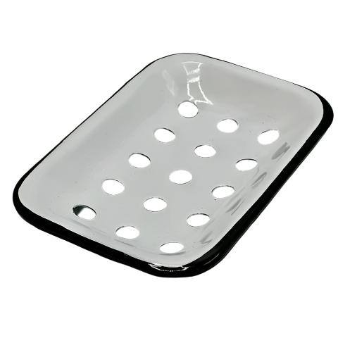 Soap Dish - Ceramic Soap Tray - White