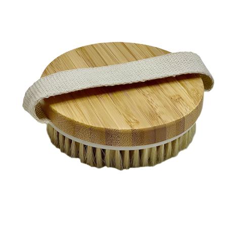 Bamboo Dry Round Exfoliating Body Brush