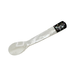 Spoon: Mother of Pearl Black Tip Sparkle