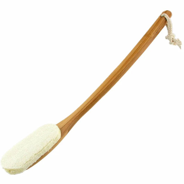 Curved Loofah Wooden Brush