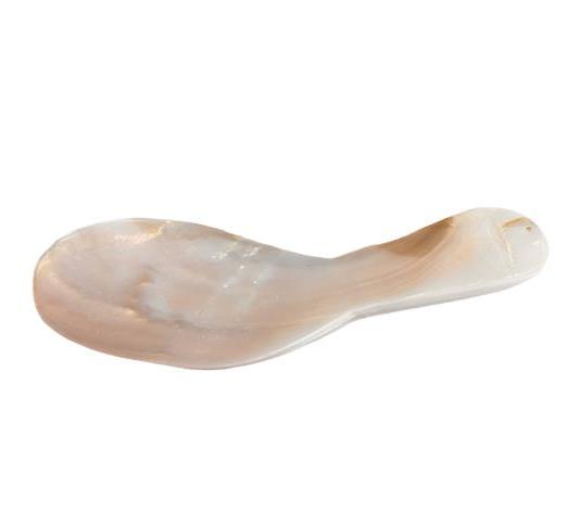 Spoon shaped mother of pearl dish